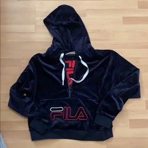 Fila velour hoodie
